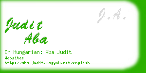 judit aba business card